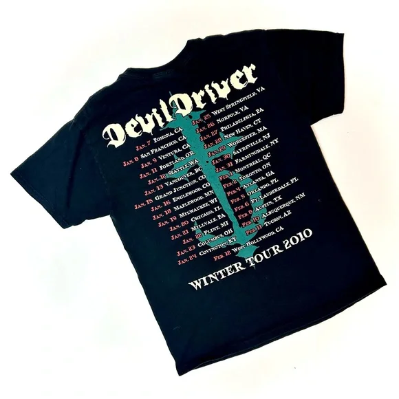 2010 DEVILDRIVER TOUR TEE - Picture 2 of 3